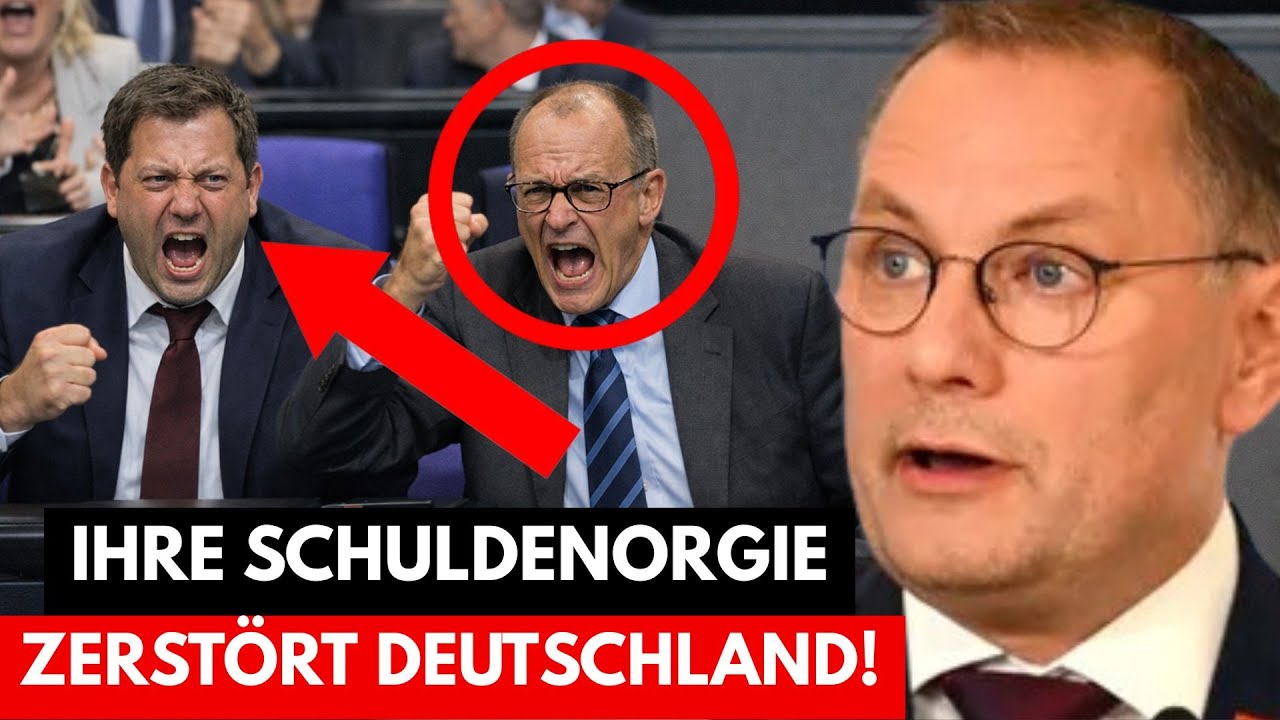 TINO CHRUPALLA ZERSTÖRT MERZ UND KLINGBEIL LIVE IM BUNDESTAG - DER REGIERUNGSBLOCK IST FASSUNGSLOS!