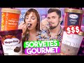 PROVANDO SORVETES GOURMETS do SUPERMERCADO!