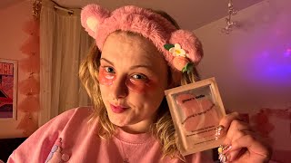ASMR Skin Care Lofi Relaxing Hangout Session 🙂‍↕️ Eye Masks, Screen Tapping + More ✨🩷