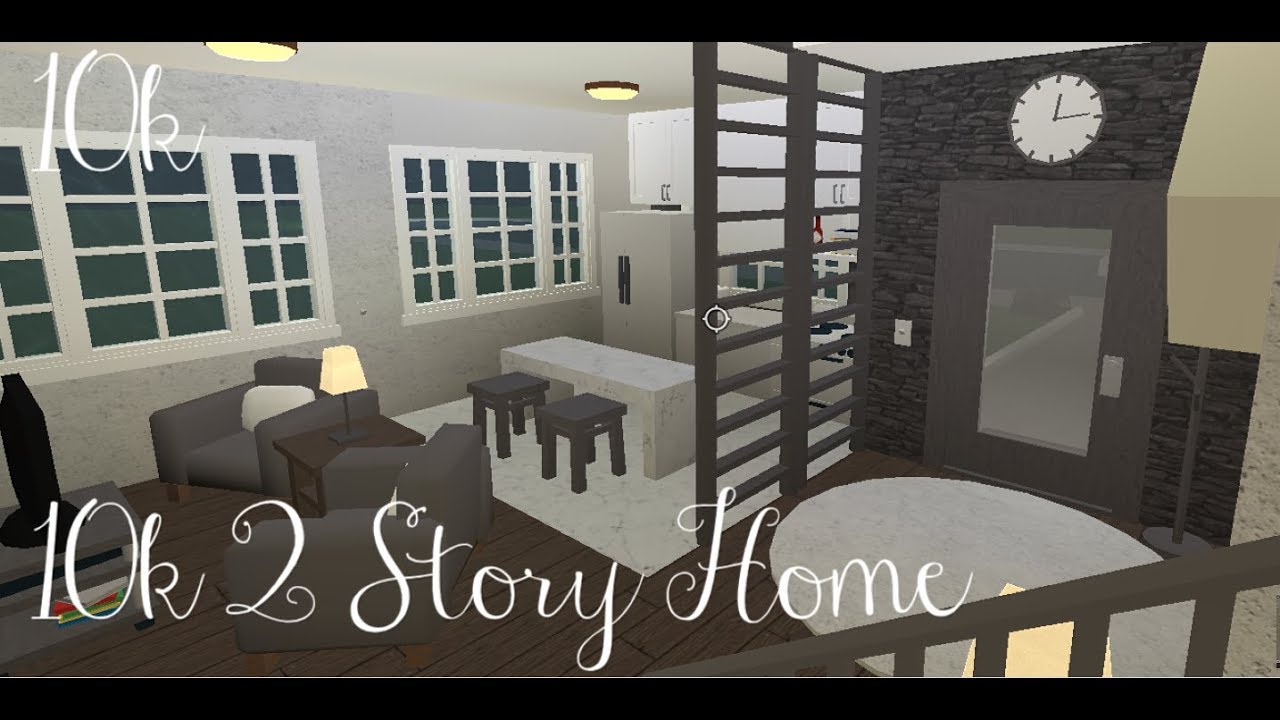 Roblox Bloxburg 2 Story Home 10k Youtube