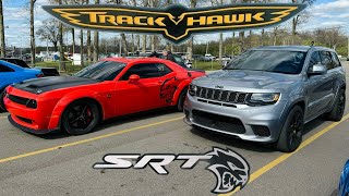 1st Time DRAG RACING My 1,000HP TRACKHAWK - New Record