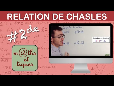 Appliquer la relation de Chasles - Seconde