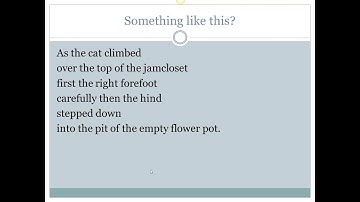 Intro to Poetry, Part II Line Breaks