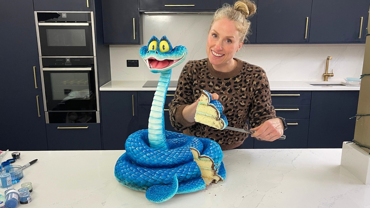 🧁✨ Гэри Де'Снейк в торте! | Урок по приготовлению торта в стиле «Зверополиса 2» ✨🧁Торты по мотива...