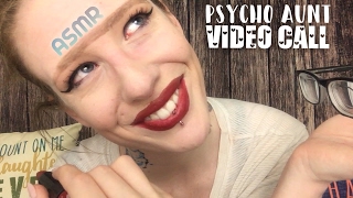 ASMR PSYCHO AUNT ROLEPLAY | VIDEO CALL FROM REHABILITATION CENTER (Makeup, Accent, Mouth Sounds)