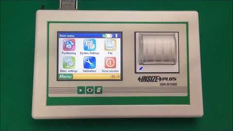 Insize ISR S1000A Series Test Equipment Basic Operation
