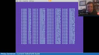 Philip Zembrod: Current VolksForth build (Impromptu Talk)