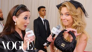 Sydney Sweeney Flashes A Custom Mini Miu Miu Bag Met Gala 2023 With Emma Chamberlain Vogue