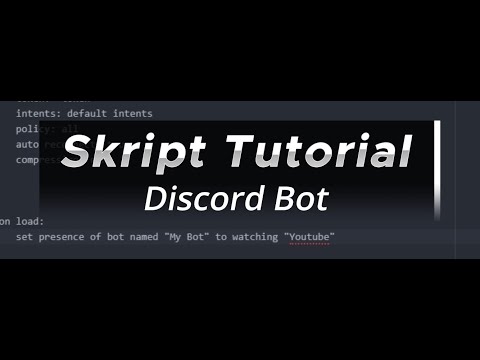 Setting up a discord bot | Skript Tutorial