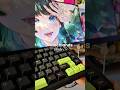 tippy taps with maomao, it's so creamy! typing asmr soundtest MechLands Blade75 Keyboard #shorts