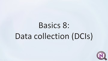 Basics 8: Data collection (DCIs)