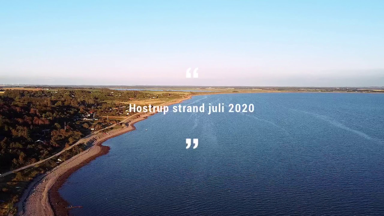 Hostrup strand juli 2020 ved solnedgang - YouTube