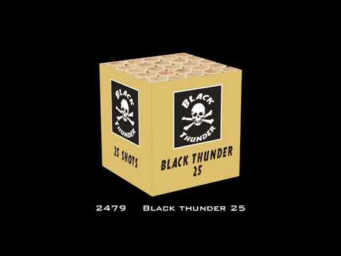 2479 BLACK THUNDER 25 Vuurwerktoppers Vuurwerk Eemnes