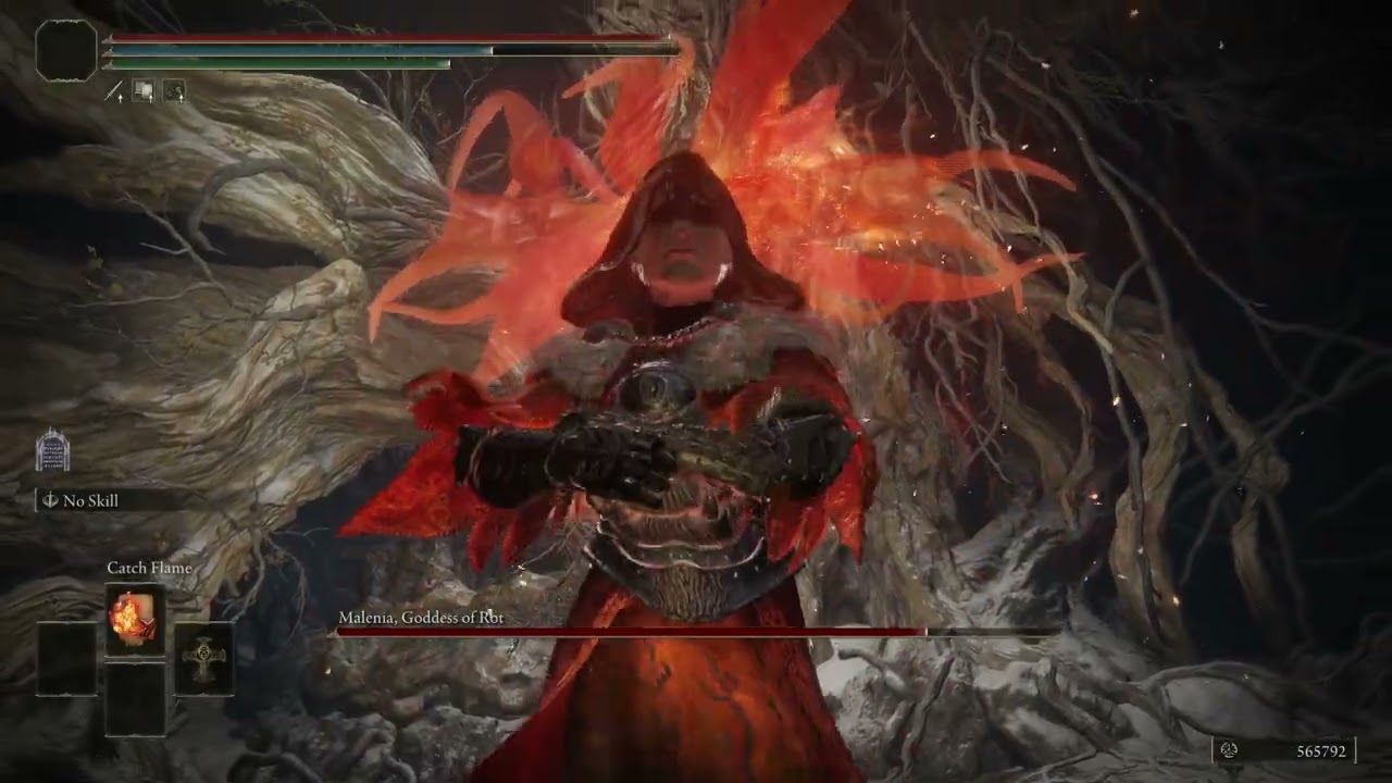 Elden Ring - Malenia, Blade of Miquella Catch Flame Only (No Damage/NG+7)