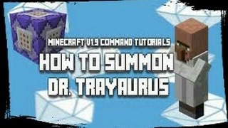 ✅Minecraft Pe: How To Spawn Dr Trayaurus!?(Command Block Tutorials)
