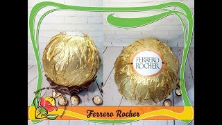 Как сделать конфету Ferrero Rocher из папье-маше