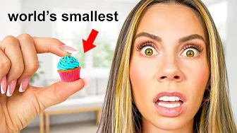 I SURVIVED on TINY FOODS for 24 HOURS!