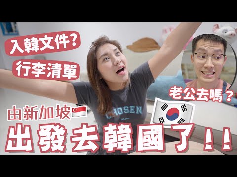 【韓國Day0🇰🇷】新加坡🇸🇬✈️韓國首爾😍入韓所需文件!! 餅神一起去嗎?! 闊別6年!大韓航空凌晨機好坐嗎?! 我的行李箱有..? | RubyBenson餅神