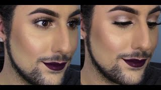 Fall Inspired Neutral Eye + Bold Lip Makeup Tutorial!