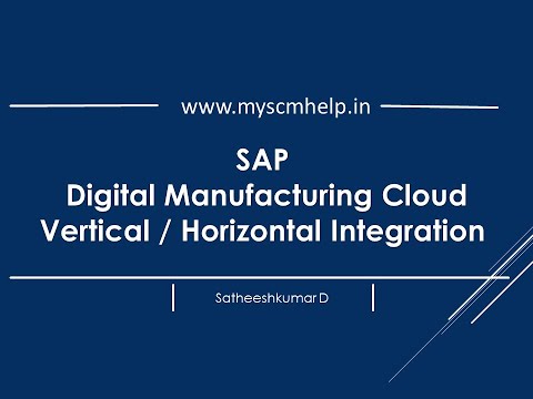 SAP Digital Manufacturing Cloud - Horizontal / Vertical Integration