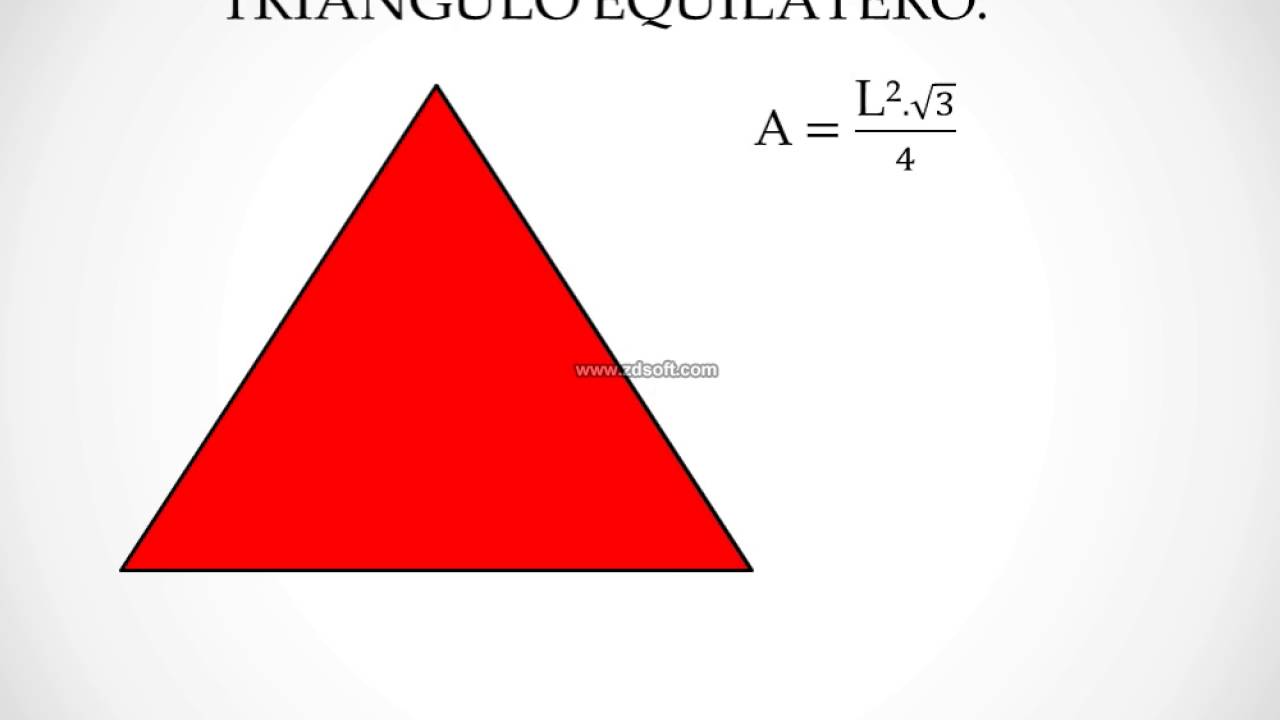Área do triângulo equilátero - Matemática