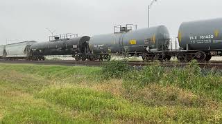 Westbound UP mixed freight in Hondo TX