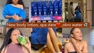 A sunday in my life as a wife + Cheap body lotion that works✅ + I tried OKRO WATER 💦 for the V😻