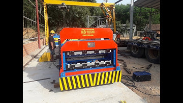 Lắp đặt máy cán tôn 2 tầng 09 sóng và 13 sóng laphong tích hợp dập vòm