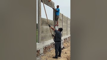 Installation of precast panel #smartwork #easywork #technology #viral #youtubeshort