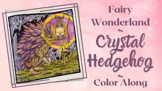 Mythographic Fairy Wonderland | Crystal Hedgehog | Ohuhu, Inktense and Pablo pencils | Color Along