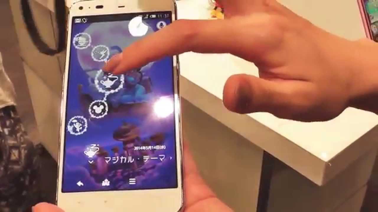 ドコモ Disney Mobile On Docomo Sh 05f の実機をチェック Youtube