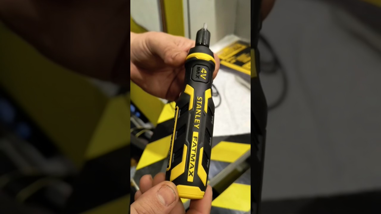⁣Primeiras impressões sobre a Parafusadeira Stanley FatMax sem fio e compacta
