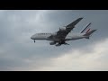 Air France A380 aterrizando en la Ciudad de México