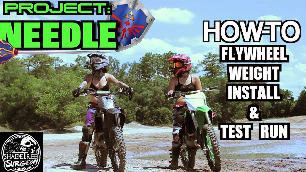 How To Dirtbike Flywheel Weight Install and Test Run Project Needle YouTube