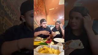 EATING A BURRITO SIDEWAYS PRANK #couple #mexican #relateable