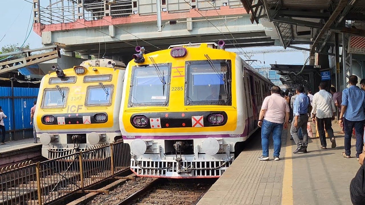 Dominant Action: Mumbai Local Train Arrivals & Departures at Nallasopara | Western Line