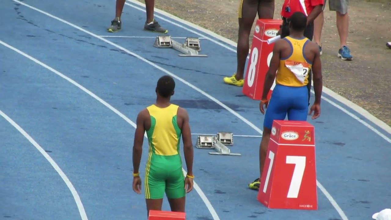 Calabar & Javon Francis smashes the record in the 400M Boys Class 1 Final