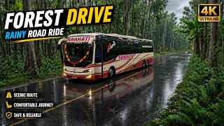 Jungle Drive with Real Rain Effects🛣️ | ETS 2 4K DRIVE🚌