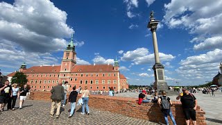 Warsaw, Capital of Poland PL 🇵🇱 - 4K60fps-HDR Walking Tour ~ 1,5 Hours