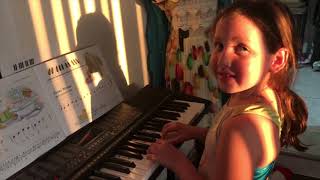 Fuzzy Wuzzy for left hand and right hand - learning to play piano for begginers