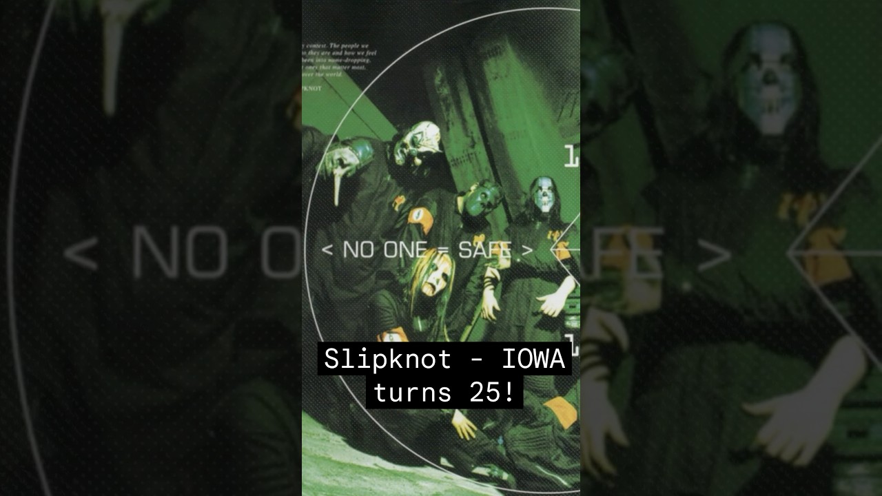 Slipknot - IOWA turns 25! Back in this era the band was genuinely dangerous @slipknot #slipknot