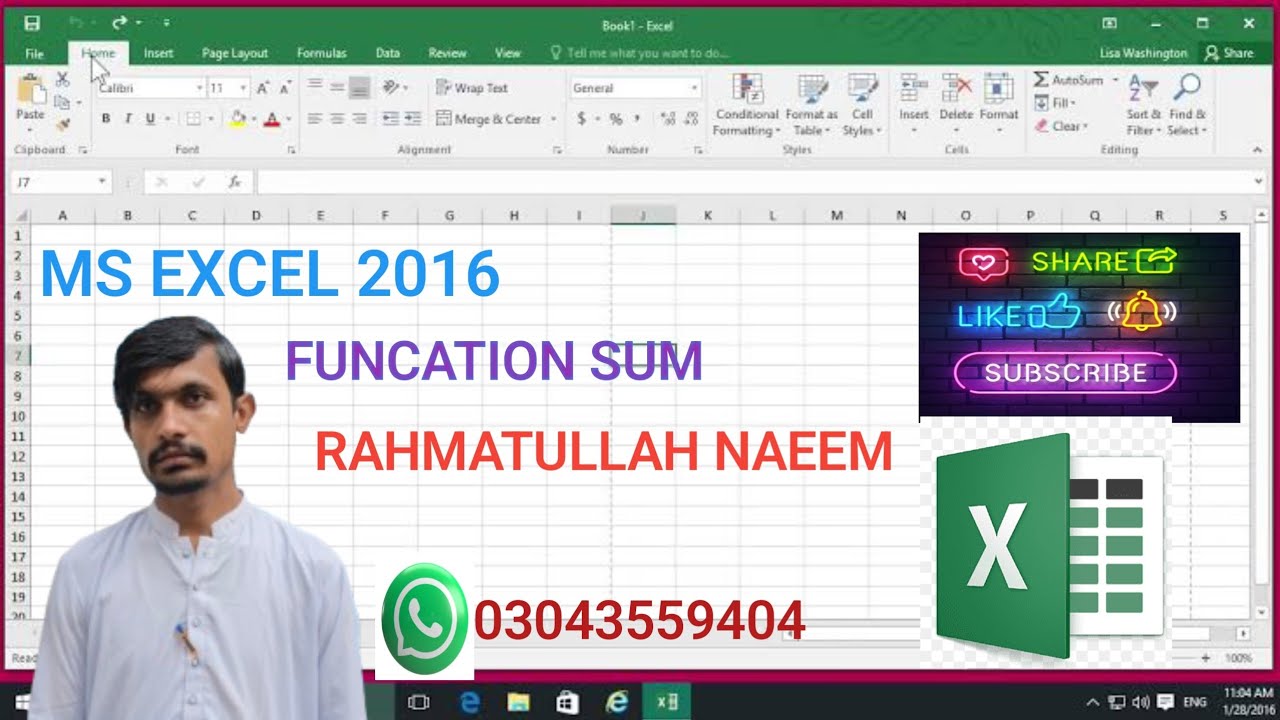 MS EXCEL- SUM FUNCTION | Sum formula in MS Excel| HOW TO USE SUM ...