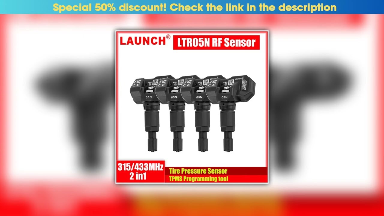 Best Seller Launch RF Sensor LTR05N 315/433MHz 2in1 Car Tire Repair Tool TPMS Tire Pressure Sensor•