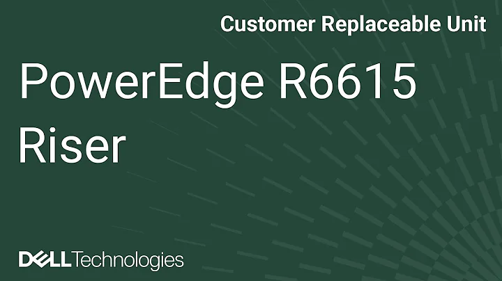 Dell PowerEdge R6615: Remove/Install Riser 2Q