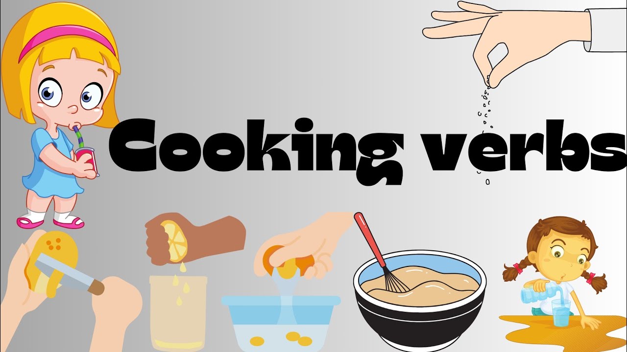 Cooking verbs || english vocabulary || cooking vocabulary with ...