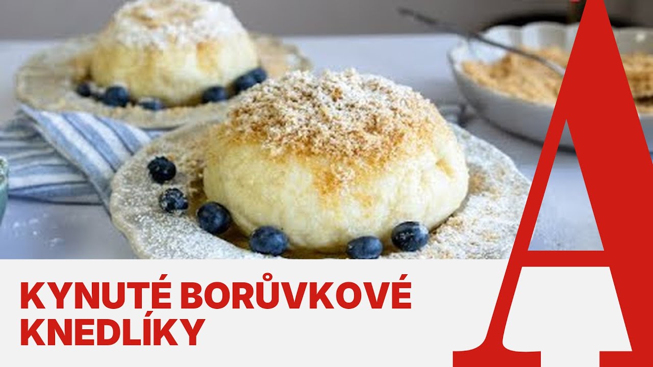 Kynuté borůvkové knedlíky