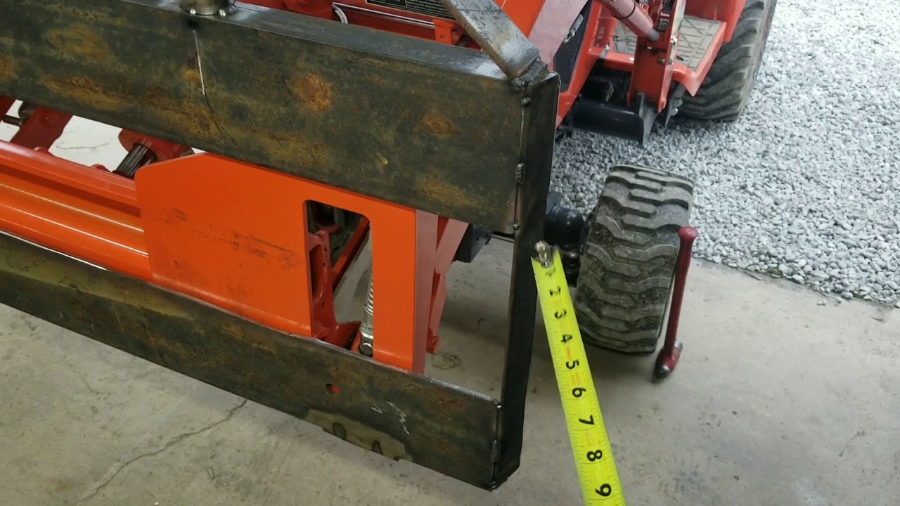 Kubota Bx23s Quick Attach Pallet Fork Build Pt1 Youtube