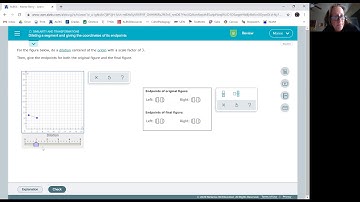 Dilating a segment and giving the coordinates of its endpoints