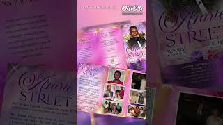 Azarie Street Funeral Program Design - Large Trifold