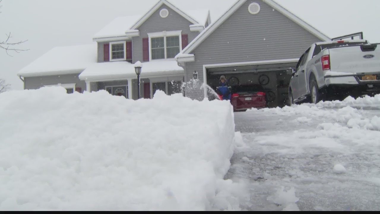 Heavy, wet snow makes cleanup difficult